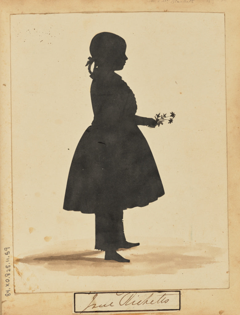 Unknown:[Silhouette of a girl], Poster Print Wall Art