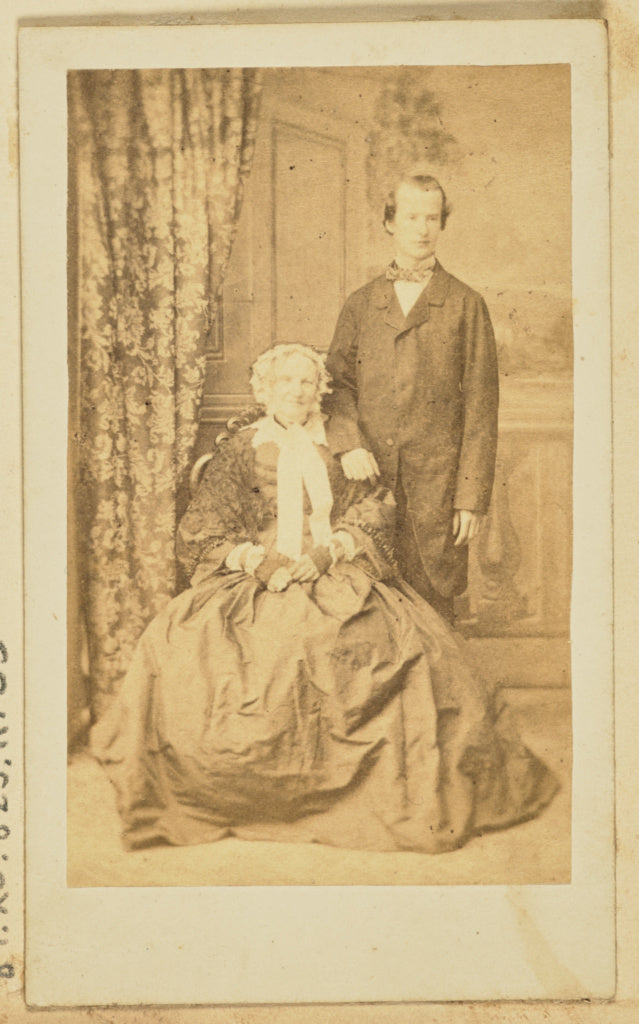 Unknown maker:[Portrait of a man and woman], Poster Print Wall Art