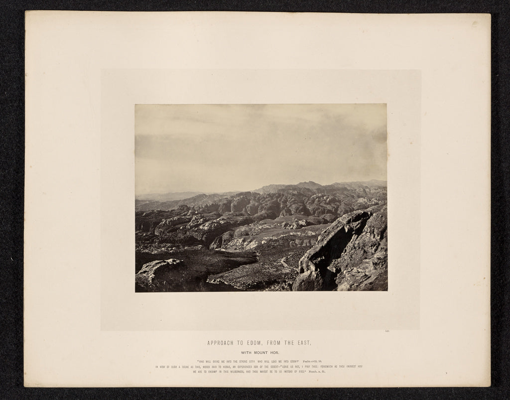 Francis Frith:Approach to Edom, From the East, Poster Print Wall Art