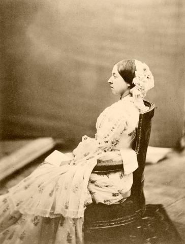 Queen Victoria 1854 by Roger Fenton, Historic Photograph, A4 Art Poster Reproduction