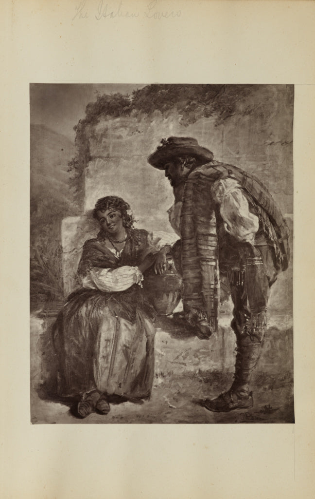 Unknown maker:[Painting of man and woman], Poster Print Wall Art