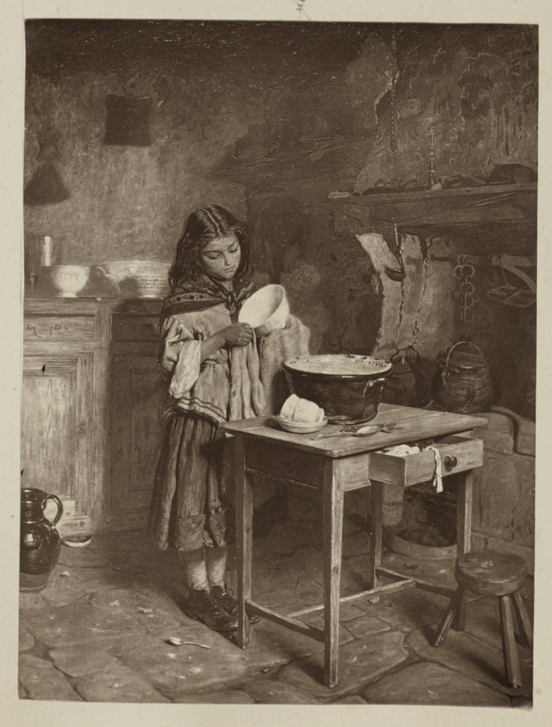 Unknown maker:["The Young Housewife" by William Baxter Colli,16x12"(A3)Poster