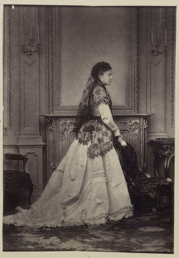 Unknown maker:[Portrait of a woman in a veil], Poster Print Wall Art