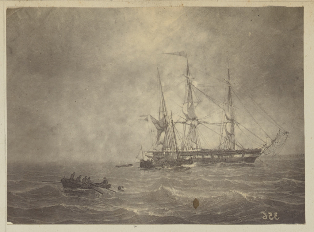 Unknown maker:[Painting of seascape], Poster Print Wall Art