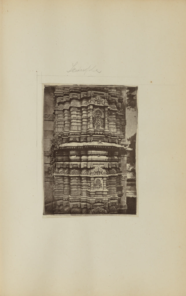 Unknown maker:[Detail of temple wall], Poster Print Wall Art
