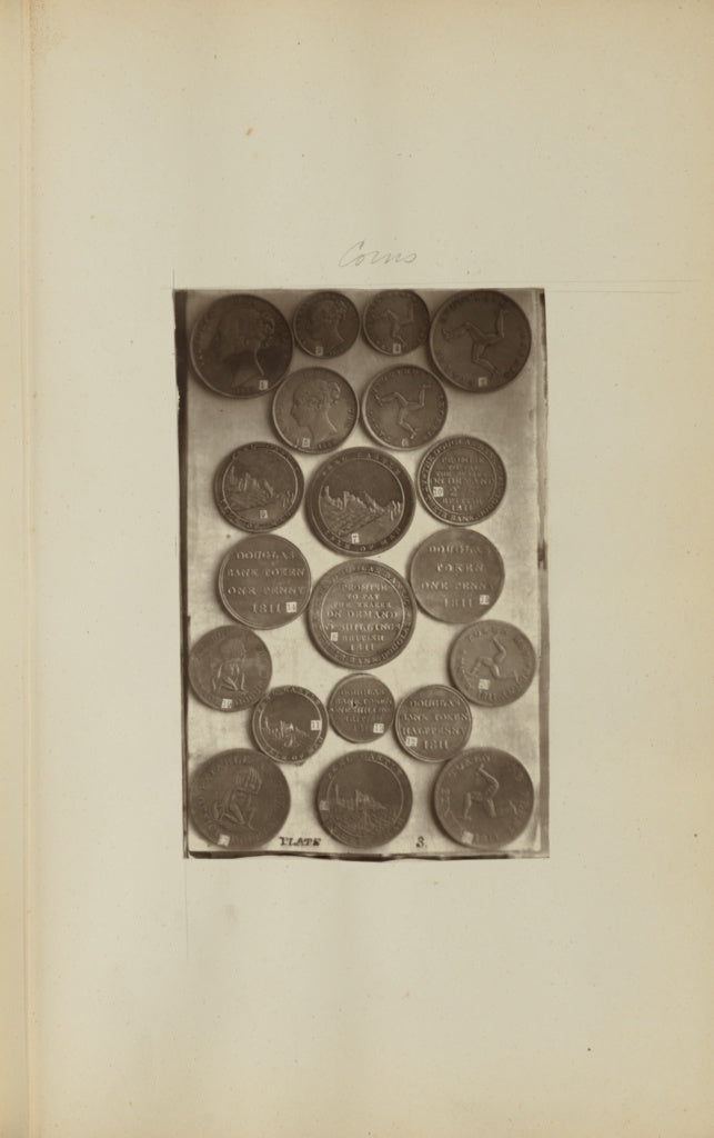 Unknown maker:[Coins from Isle of Man], Poster Print Wall Art
