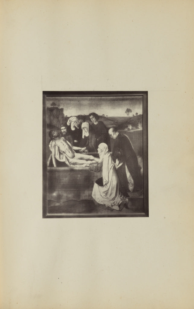 Unknown maker:["The Entombment" by Dieric Bouts], Poster Print Wall Art