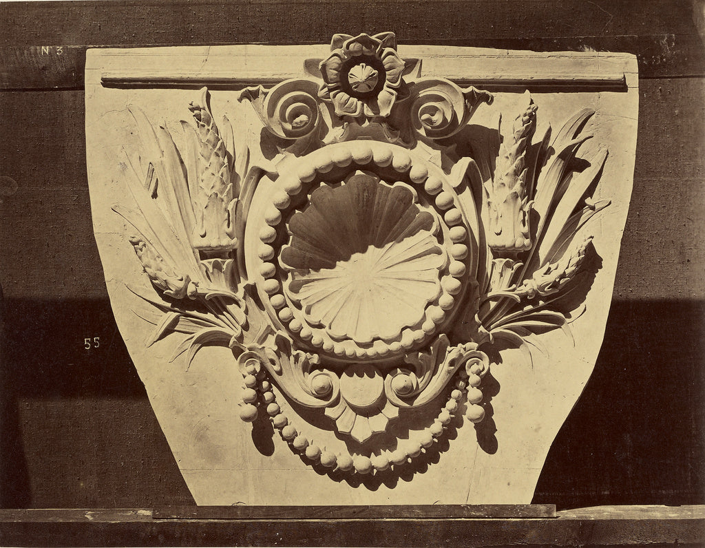 Louis-emile Durandelle:Cartouche servant d'applique sur les , Poster Print Wall Art