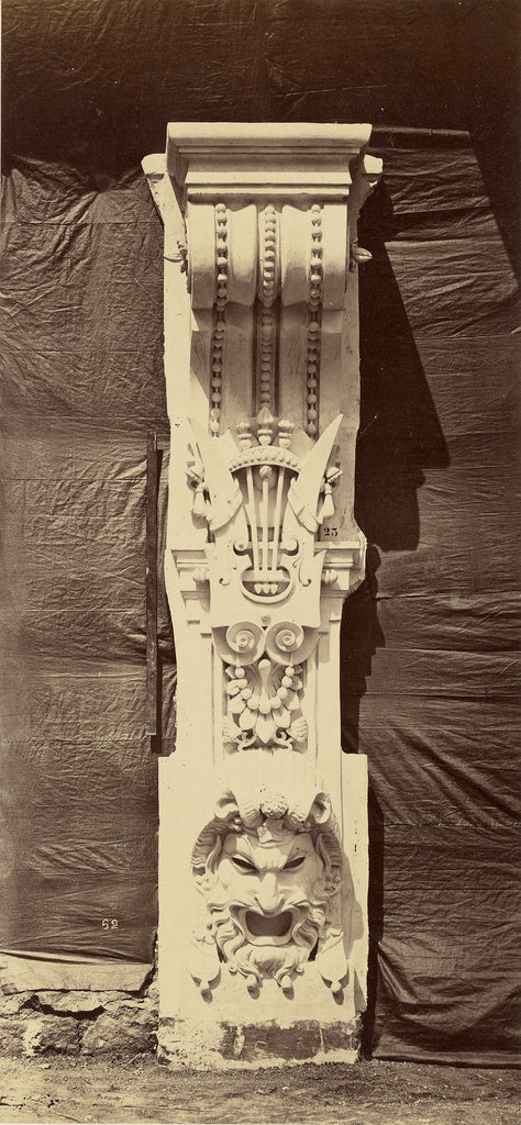 Louis-emile Durandelle:Consoles de chaque coté des oeils-de, Poster Print Wall Art