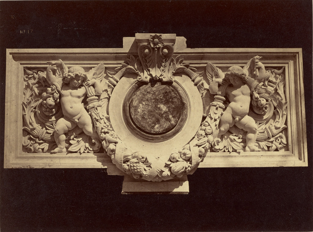 Louis-emile Durandelle:Bas-reliefs de l'Attique. Facade prin, Poster Print Wall Art
