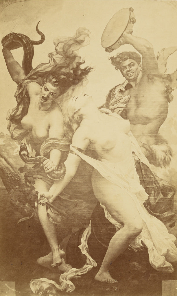 Louis-emile Durandelle:Danse bachique, Poster Print Wall Art