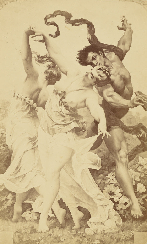 Louis-emile Durandelle:Danse amoureuse, Poster Print Wall Art