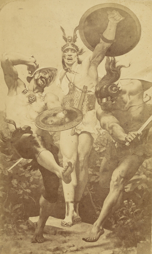 Louis-emile Durandelle:Danse geurrière, Poster Print Wall Art