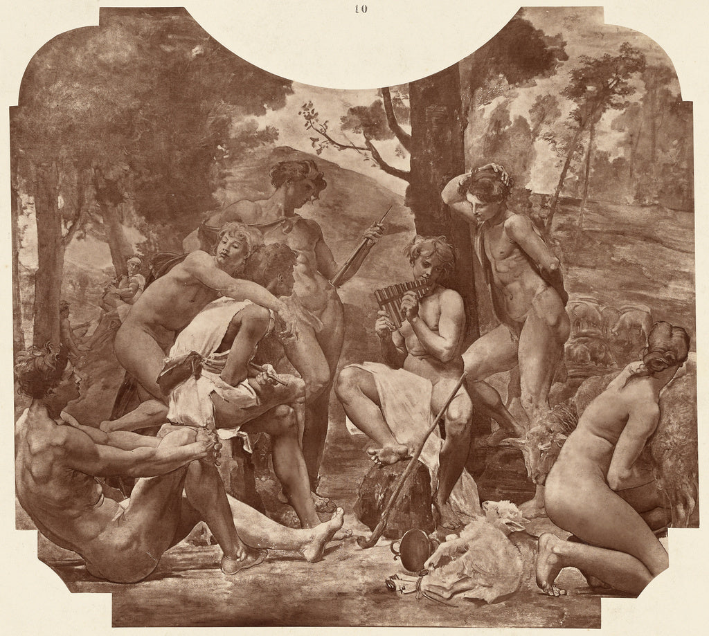 Louis-emile Durandelle:Les Bergers, Poster Print Wall Art