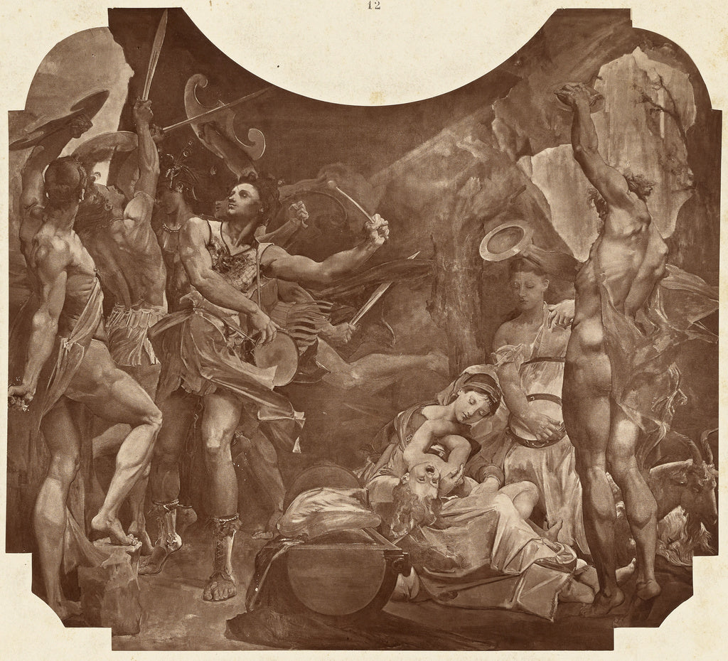 Louis-emile Durandelle:Jupiter et les Corybantes, Poster Print Wall Art