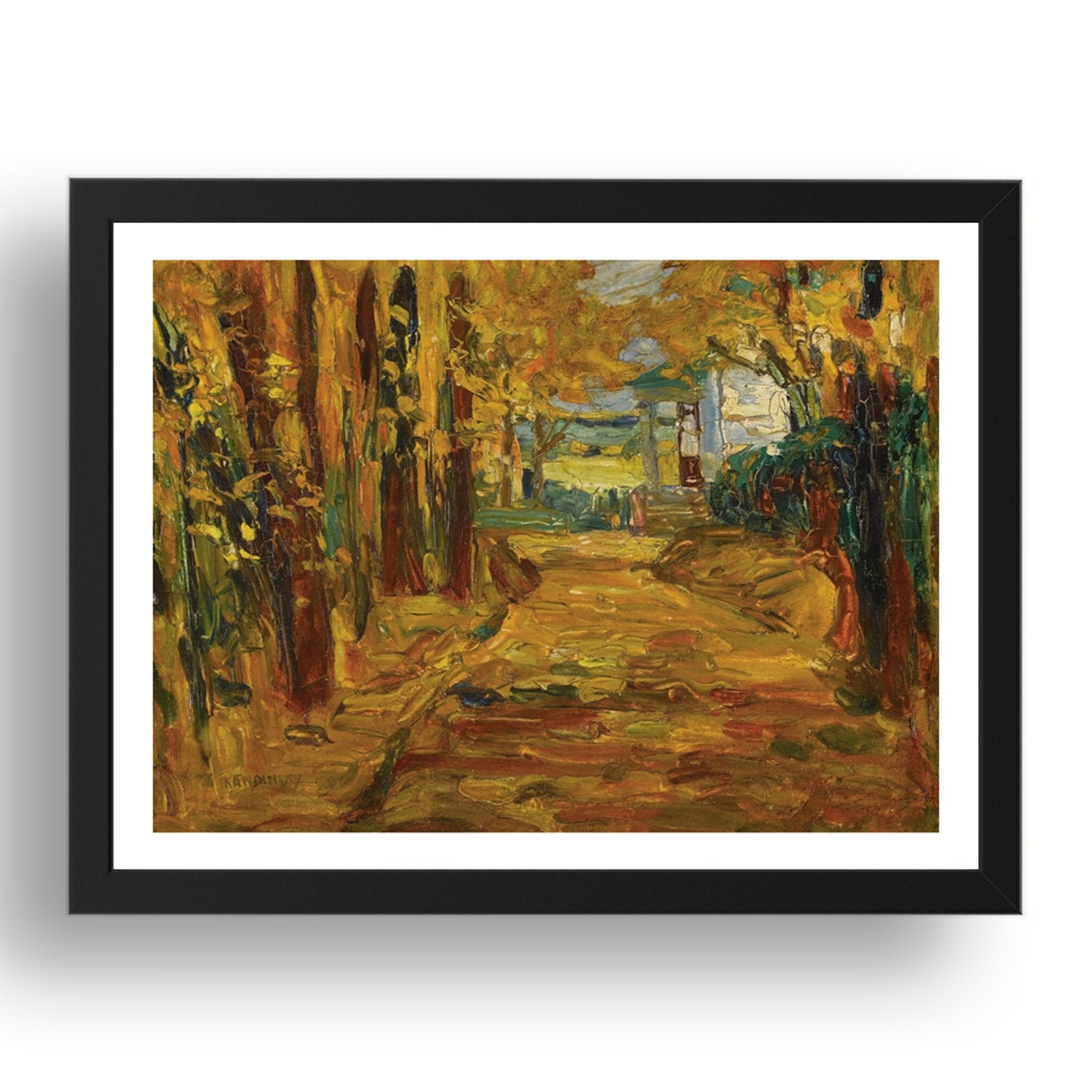 1866 1944+Park+Von+St.+Cloud+ +Herbst+I,+1906 by Wassily Kandinsky, 17x13" Frame