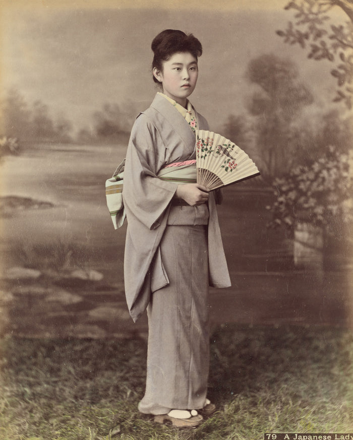 Kusakabe KimbeiAttributed to:A Japanese Lady,16x12