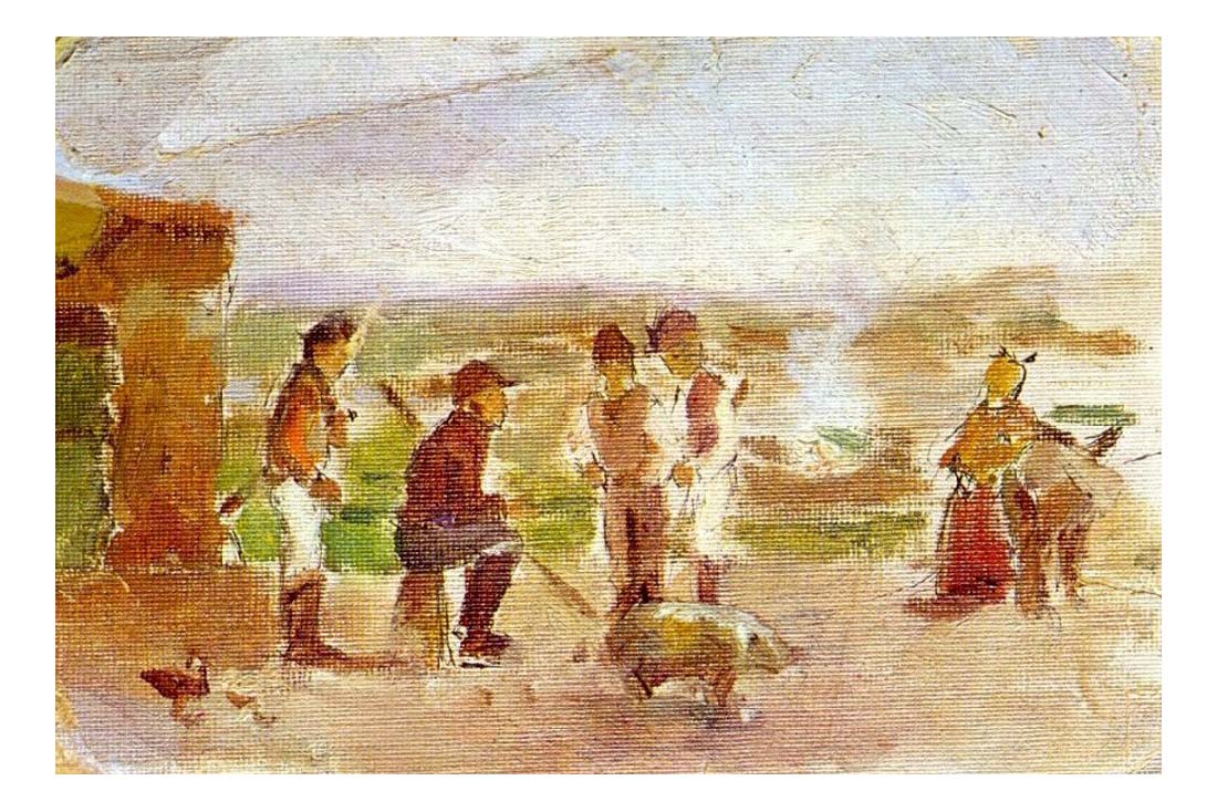 1895 Paysage2 by Pablo Picasso, vintage artwork, 16x12"(A3) Poster