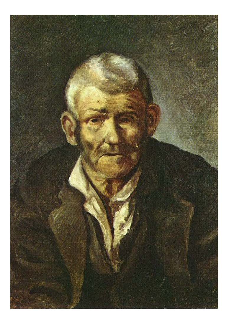 1895 Vieil homme de Galice by Pablo Picasso, vintage artwork, 16x12"(A3) Poster