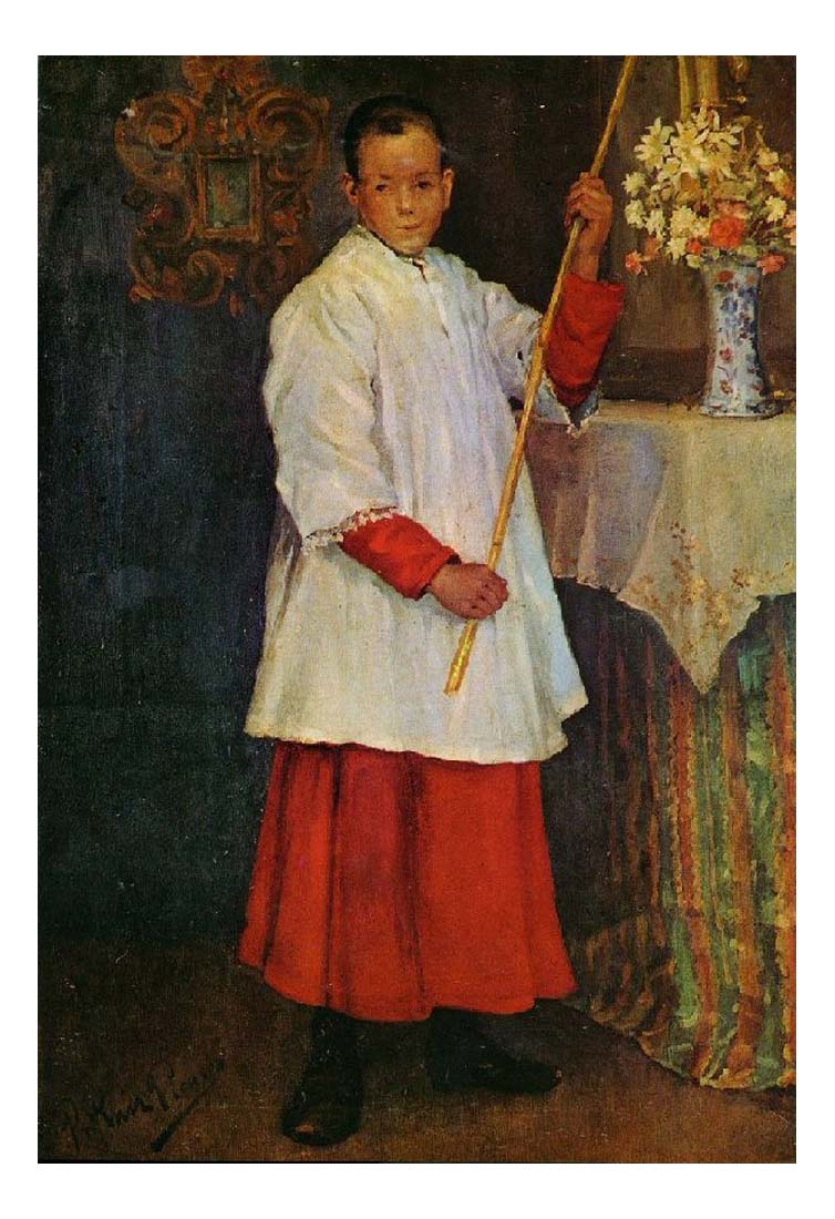 1896 L'enfant de choeur by Pablo Picasso, vintage artwork, 16x12"(A3) Poster