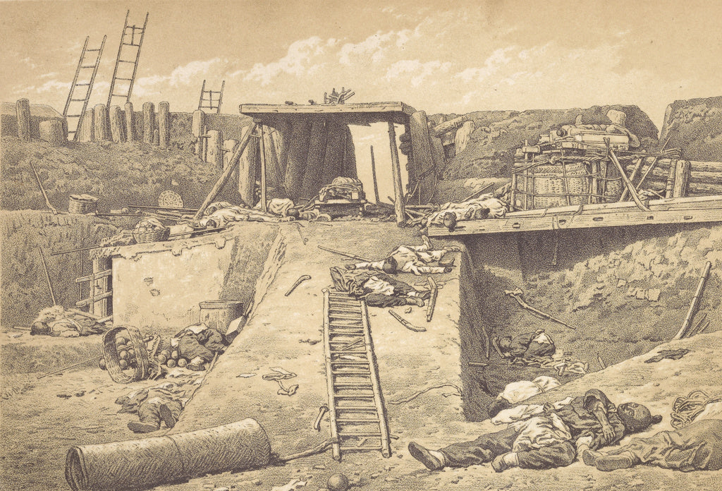 Felice Beato:Interior of North Fort Taku, at the Angle Where,16x12"(A3)Poster