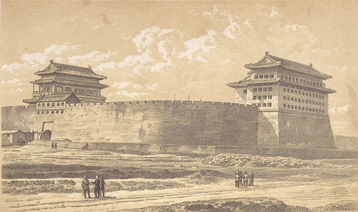 Felice Beato:[Anting Gate of Peking Occupied by the Allied F,16x12