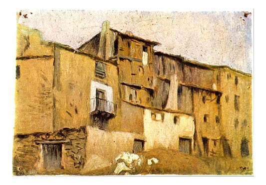 1898 Maisons de Horta d'Ebre by Pablo Picasso, vintage artwork, 16x12"(A3) Poster