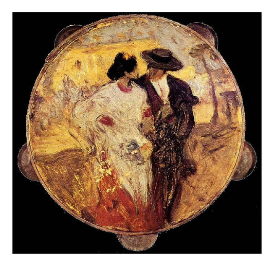 1899 Couple andalou by Pablo Picasso, vintage artwork, 16x12"(A3) Poster