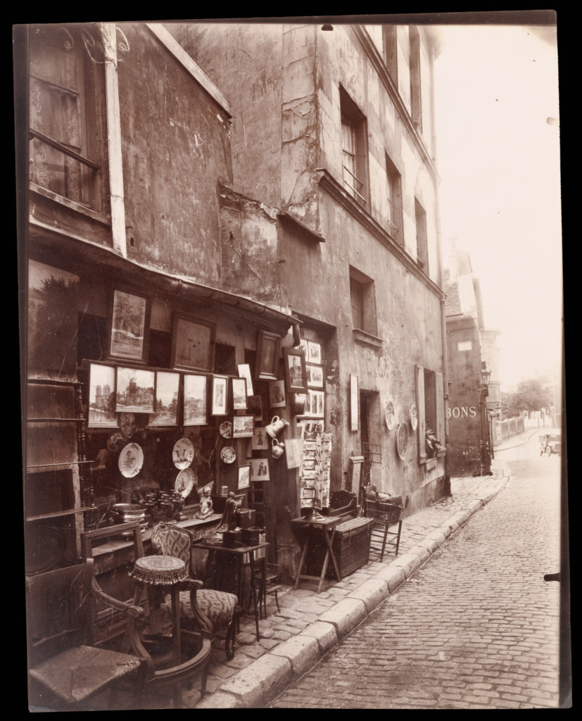 Eugène Atget:Rue Norvins, Poster Print Wall Art
