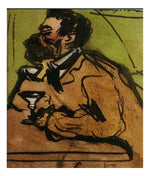 1899 Caricature (Portrait de Josep Rocarol) by Pablo Picasso, vintage artwork, 16x12"(A3) Poster