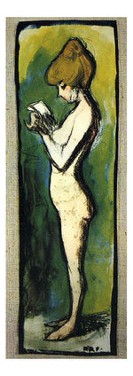 1899 Femme debout by Pablo Picasso, vintage artwork, 16x12"(A3) Poster