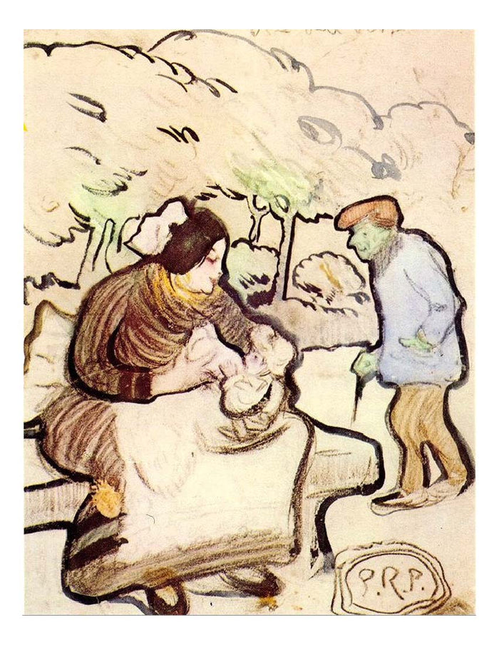 1899 Un vieil homme sale by Pablo Picasso, vintage artwork, 16x12