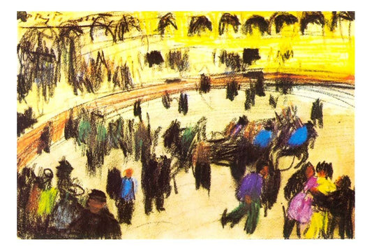 1900 Arrastre (croquis) by Pablo Picasso, vintage artwork, 16x12"(A3) Poster