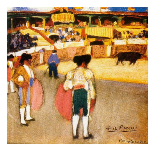 1900 Courses de taureaux (Corrida)2 by Pablo Picasso, vintage artwork, 16x12"(A3) Poster