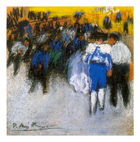 1900 Courses de taureaux2 by Pablo Picasso, vintage artwork, 16x12"(A3) Poster