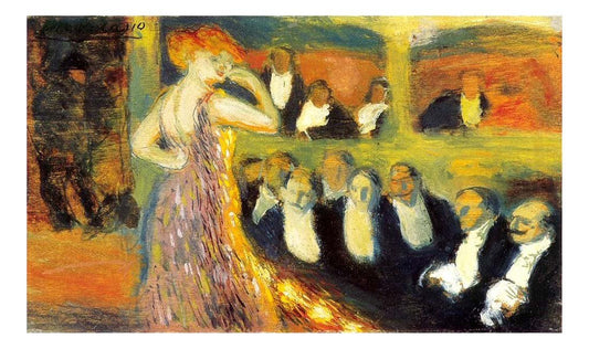 1900 Hommes vaniteux by Pablo Picasso, vintage artwork, 16x12"(A3) Poster