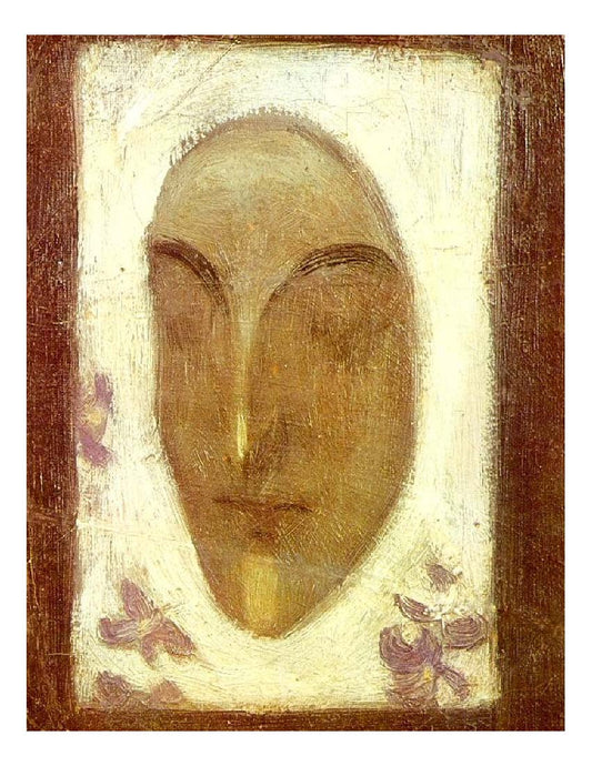 1900 Masque de visage by Pablo Picasso, vintage artwork, 16x12"(A3) Poster