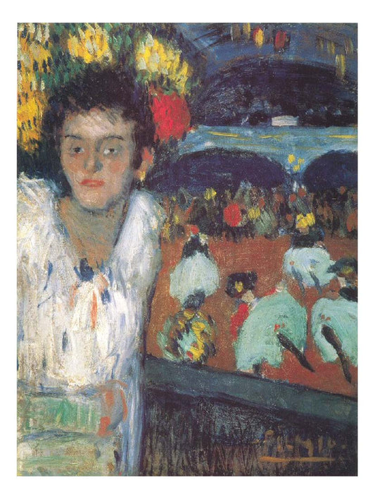 1901 Au Moulin Rouge (Le Divan Japonais) by Pablo Picasso, vintage artwork, 16x12"(A3) Poster