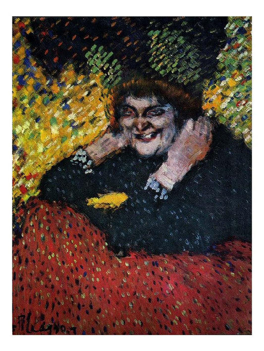 1901 Femme aux bijoux by Pablo Picasso, vintage artwork, 16x12"(A3) Poster