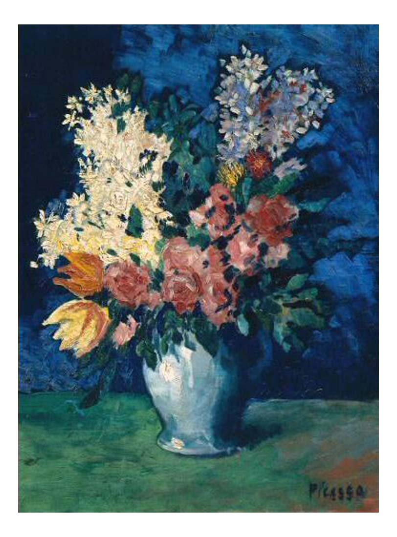 1901 Fleurs by Pablo Picasso, vintage artwork, 16x12"(A3) Poster