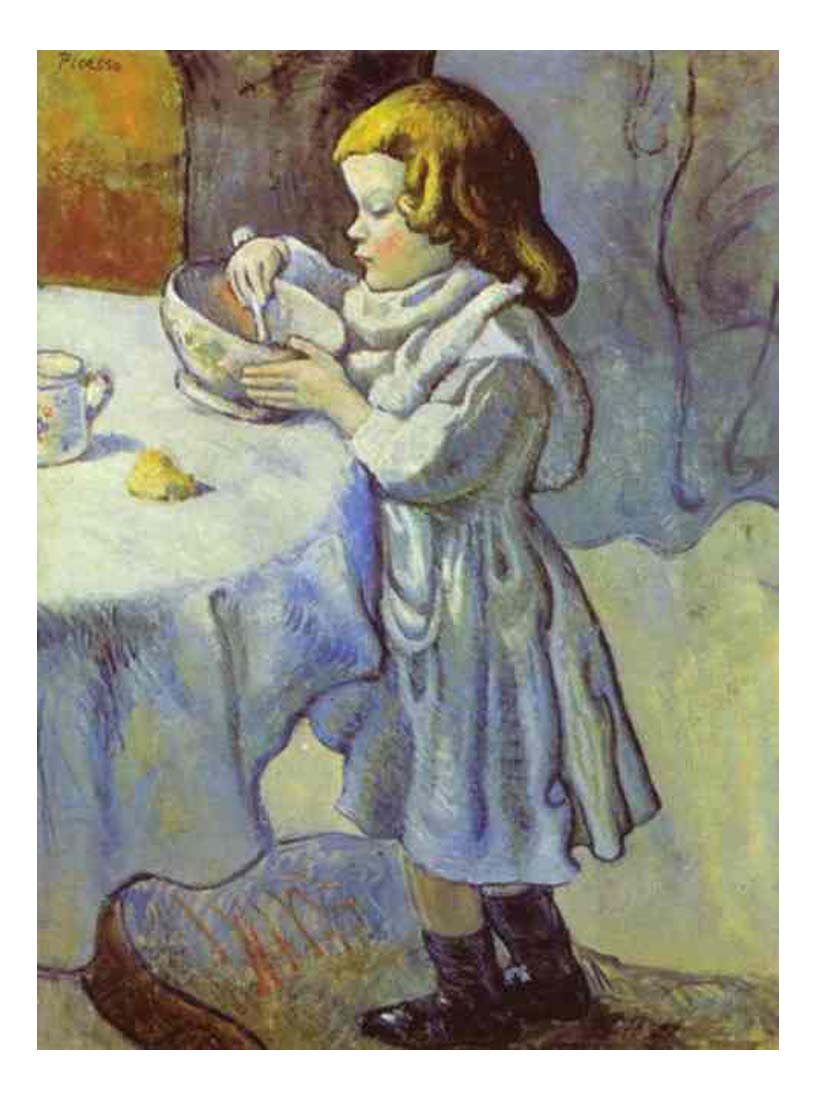 1901 Le gourmet by Pablo Picasso, vintage artwork, 16x12"(A3) Poster