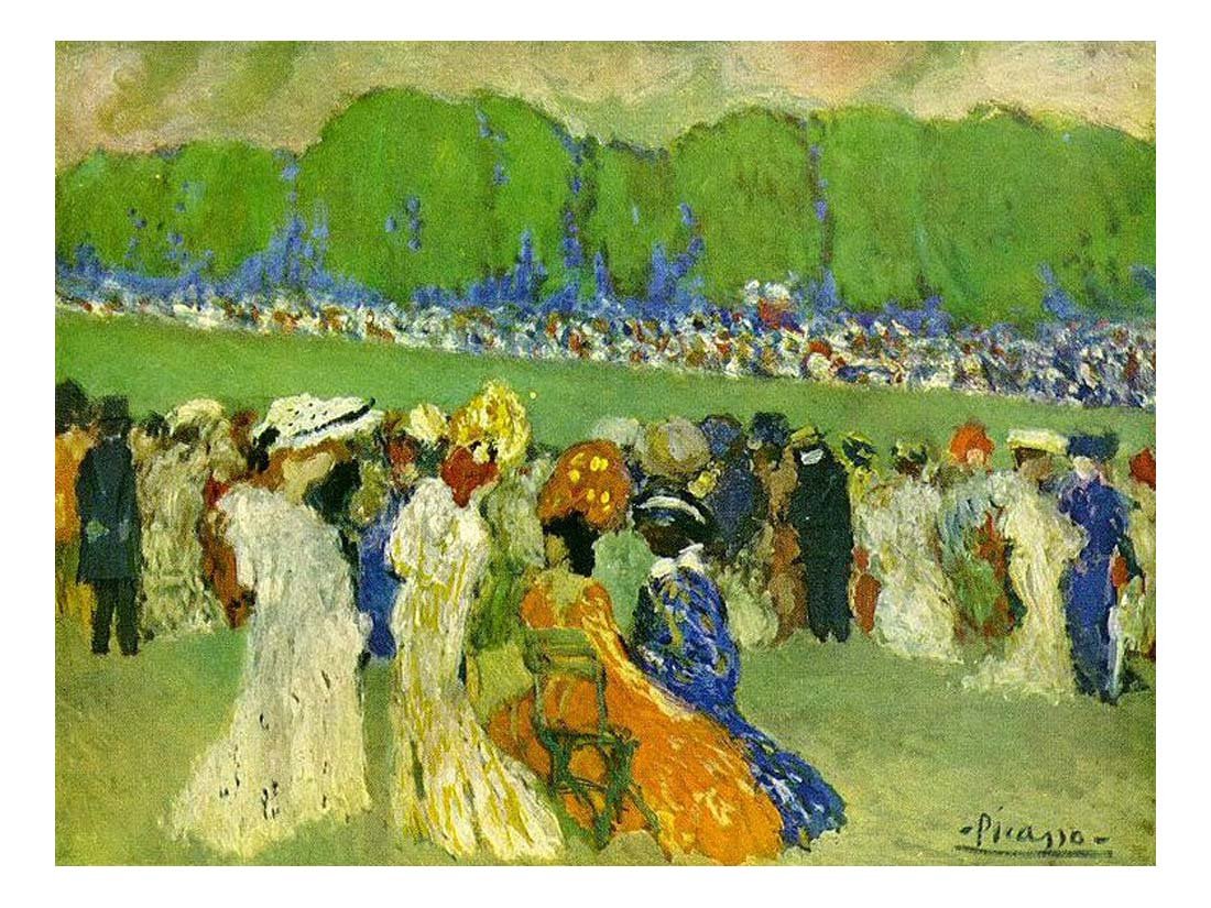 1901 Longchamp by Pablo Picasso, vintage artwork, 16x12"(A3) Poster