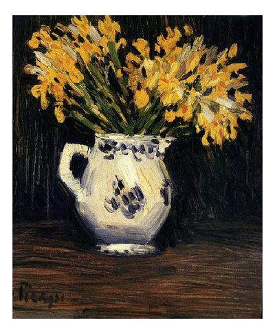 1901 Lis jaunes by Pablo Picasso, vintage artwork, 16x12"(A3) Poster