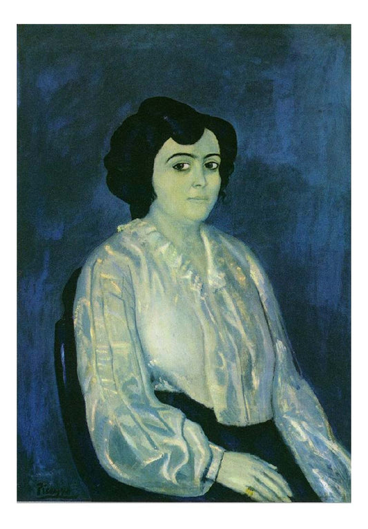 1903 Portrait de madame Soler by Pablo Picasso, vintage artwork, 16x12"(A3) Poster