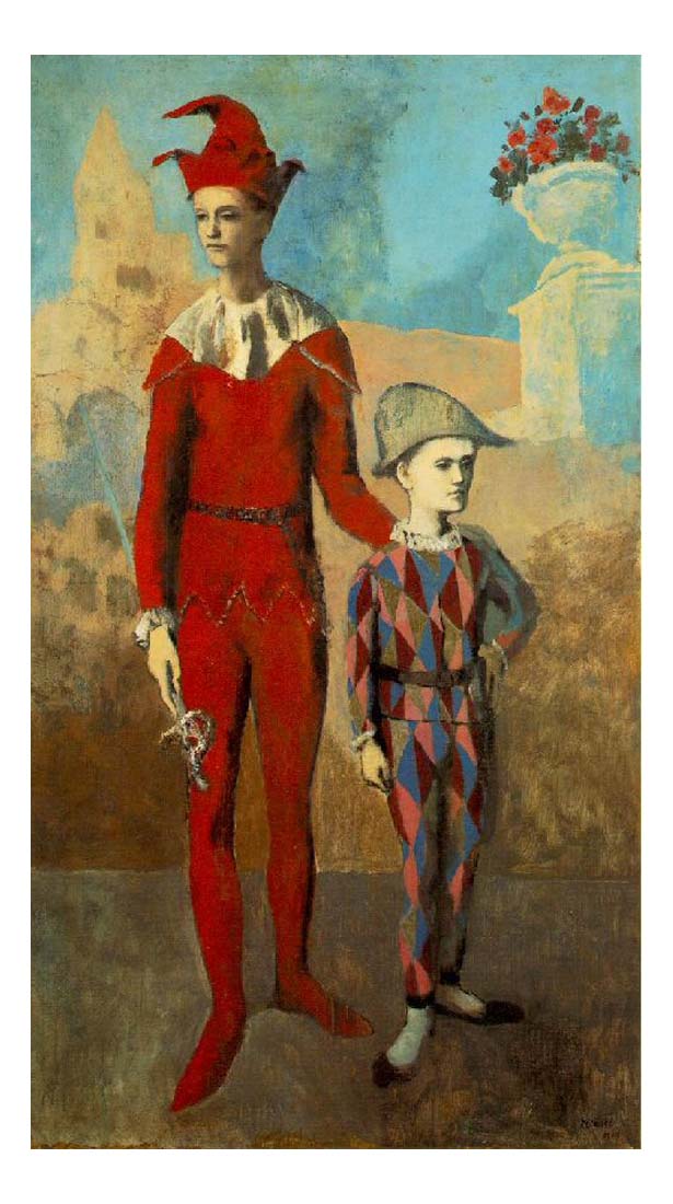 1905 Acrobate et jeune arlequin2 by Pablo Picasso, vintage artwork, 16x12"(A3) Poster
