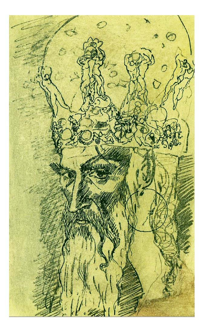 1905 Le roi2 by Pablo Picasso, vintage artwork, 16x12"(A3) Poster