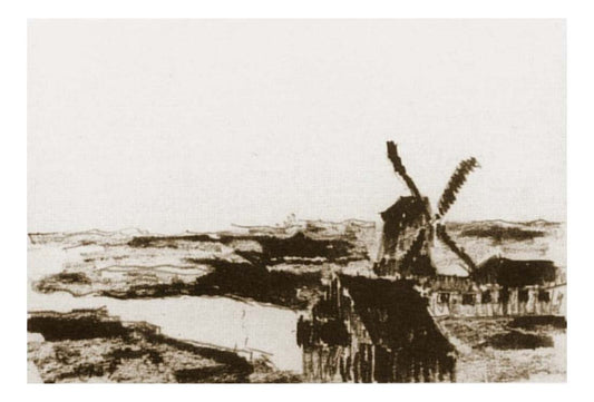 1905 Paysage dans les environs de Schoorl2 by Pablo Picasso, vintage artwork, 16x12"(A3) Poster