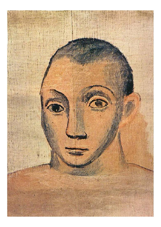 1906 Autoportrait2 by Pablo Picasso, vintage artwork, 16x12"(A3) Poster