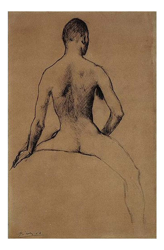 1906 Jeune homme et cheval2 by Pablo Picasso, vintage artwork, 16x12"(A3) Poster