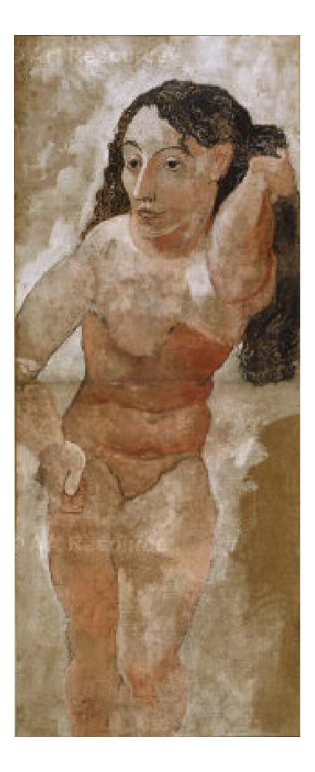 1906 La toilette4 by Pablo Picasso, vintage artwork, 16x12"(A3) Poster